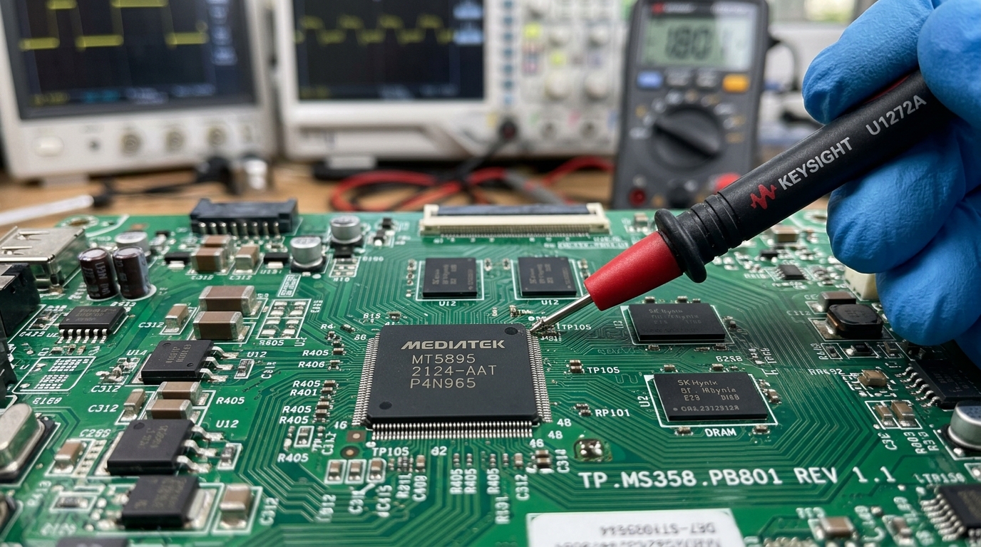 TV repair quality check and testing